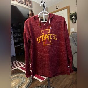 Colosseum Red Hoodie with Yellow Logo